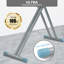 Metal Panel Iron Board with Iron Mat, Heat & Scorch Resistant Cover, Adjustable Height Heavy Duty Ironing Board
