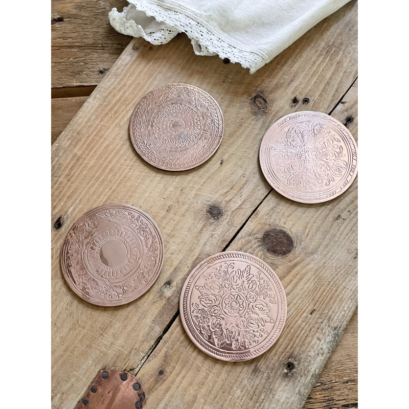 Coppermill Kitchen Vintage Inspired Coasters set of 4