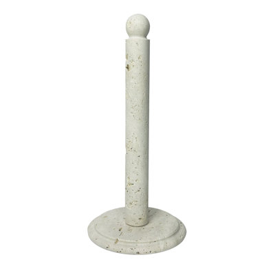 Luxury Handcrafted Marble Kitchen Paper Towel Holder – Solid Natural Stone, Heavyweight & Sturdy Tabletop Stand, Elegant Countertop Accessory, Durable Hand-polished Design, Non-steel, Non-plastic, Premium Home Décor