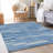 Premium Machine Washable Prisco Sky Rug-1603539366