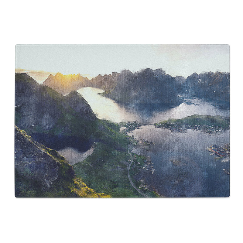 The Beauty of Norway Chopping Board, 20cm W x 28.5cm L