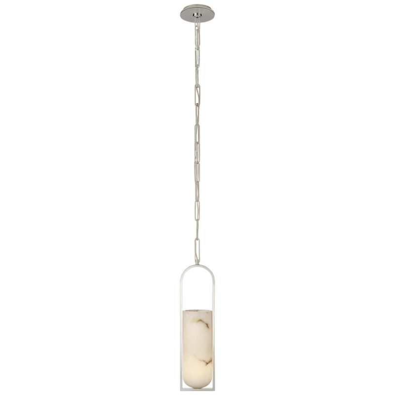 Kelly Wearstler Melange Small Elongated Pendant, Polished Nickel