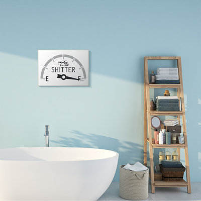 «Sassy Toilets Full Bathroom Humor RV Carburant Gauge» par lettré et doublé - impression