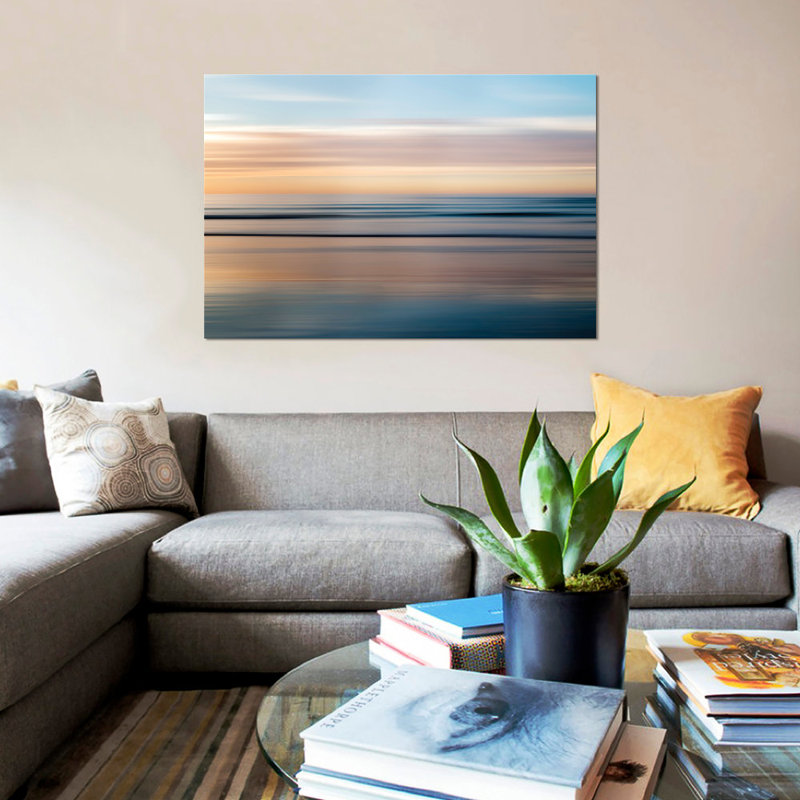 «La Jolla Waves», impression sur toile, H 8 po x l 12 po x P 0,75 po, Pas de tapis, Toile tendue