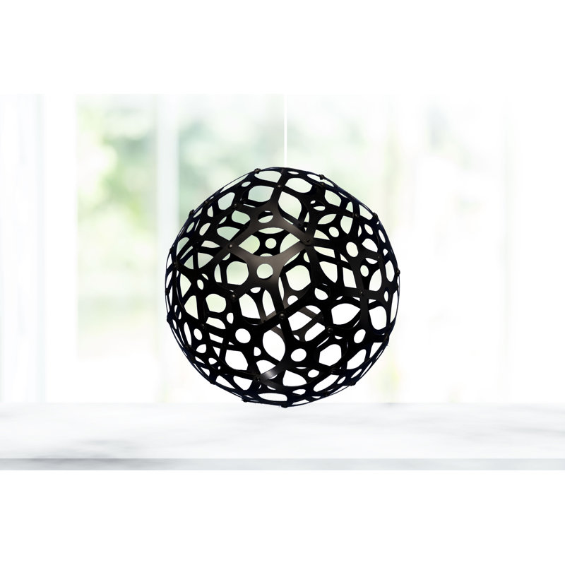 Luminaire suspendu 1 lumière Dalores, Noir