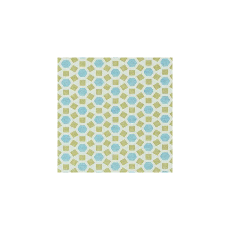 Tissu Stockwell, Aqua / vert