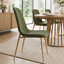 Ensemble de table de salle à manger pour 6 personnes avec table ovale extensible et 6 chaises de salle à manger rembourrées-691477173