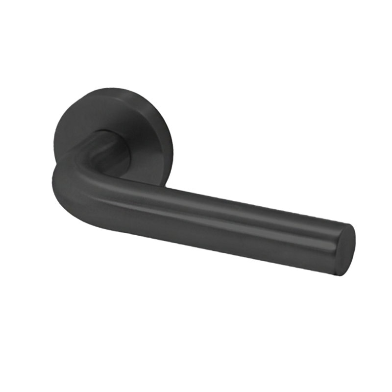 Privacy Door Lever, 2.375", Satin Black, Passage (Hall & Closet)