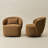 Melora 2-Pieces Boucle Swivel Barrel Accent Chair-1507206121
