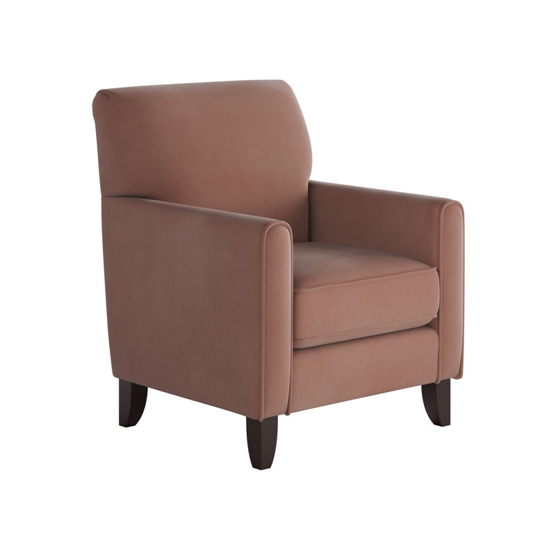 Aravis Upholstered Armchair, Rosewood Polyester Blend