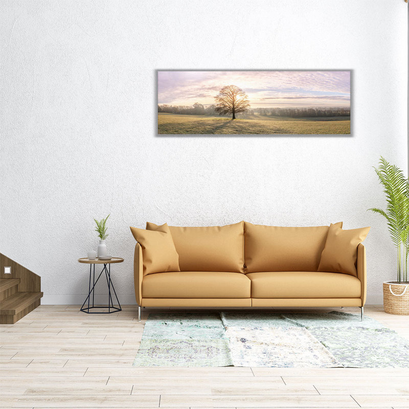 «Trees in Meadow II», reproduction d'art sur toile, H 10 po x l 30 po