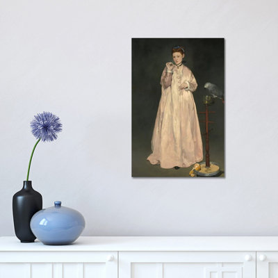 Young Lady in 1866 by Edouard Manet - 1 Piece Wrapped Canvas Painting