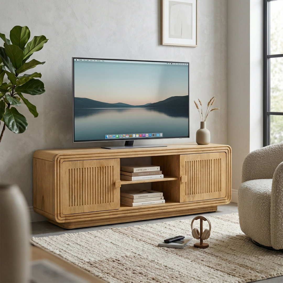 Elm Home And Garden Hudson Solid Mango Wood TV Unit