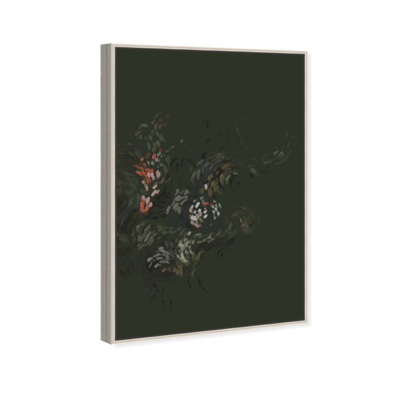 Dancing Petals II Print by Oliver Gal, 21"H x 31"W, Silver Floater Frame