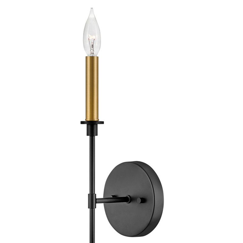 Steel Candle Wall Light