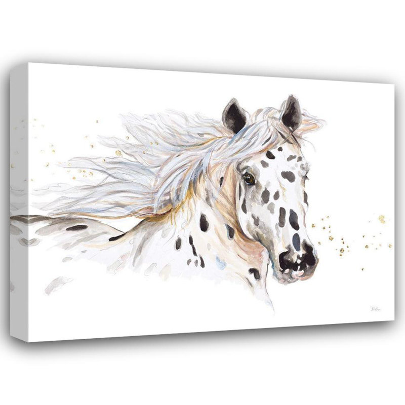 «August Grove® Pinto, Patricia», reproduction d'art sur toile, appaloosa, H 36 po x l 46 po