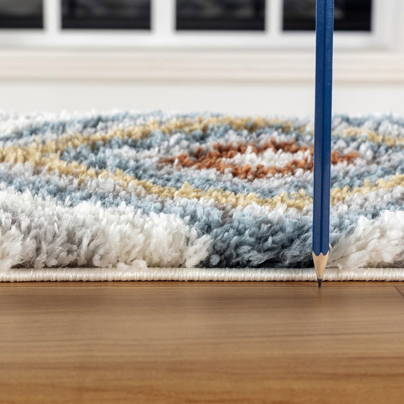 Tapis à poils longs, Rectangle 7 pi 10 po x 9 pi 10 po