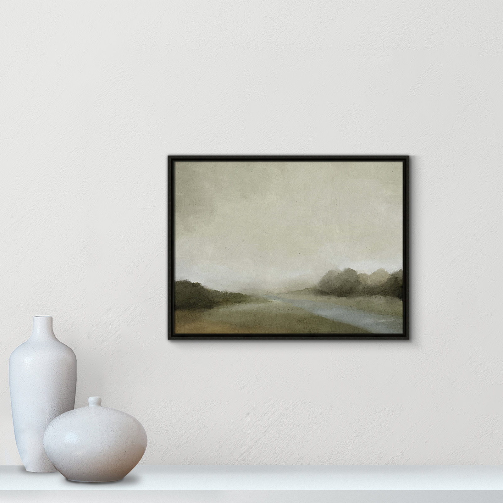 Vanora "Lovers Creek" Painting, 19.5" H x 25.5" W, Espresso