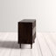 Élégante table de chevet en bois massif 31,8 po Ethier - Commode 3 tiroirs avec pieds fuselés de style Mid-Century moderne-55993633