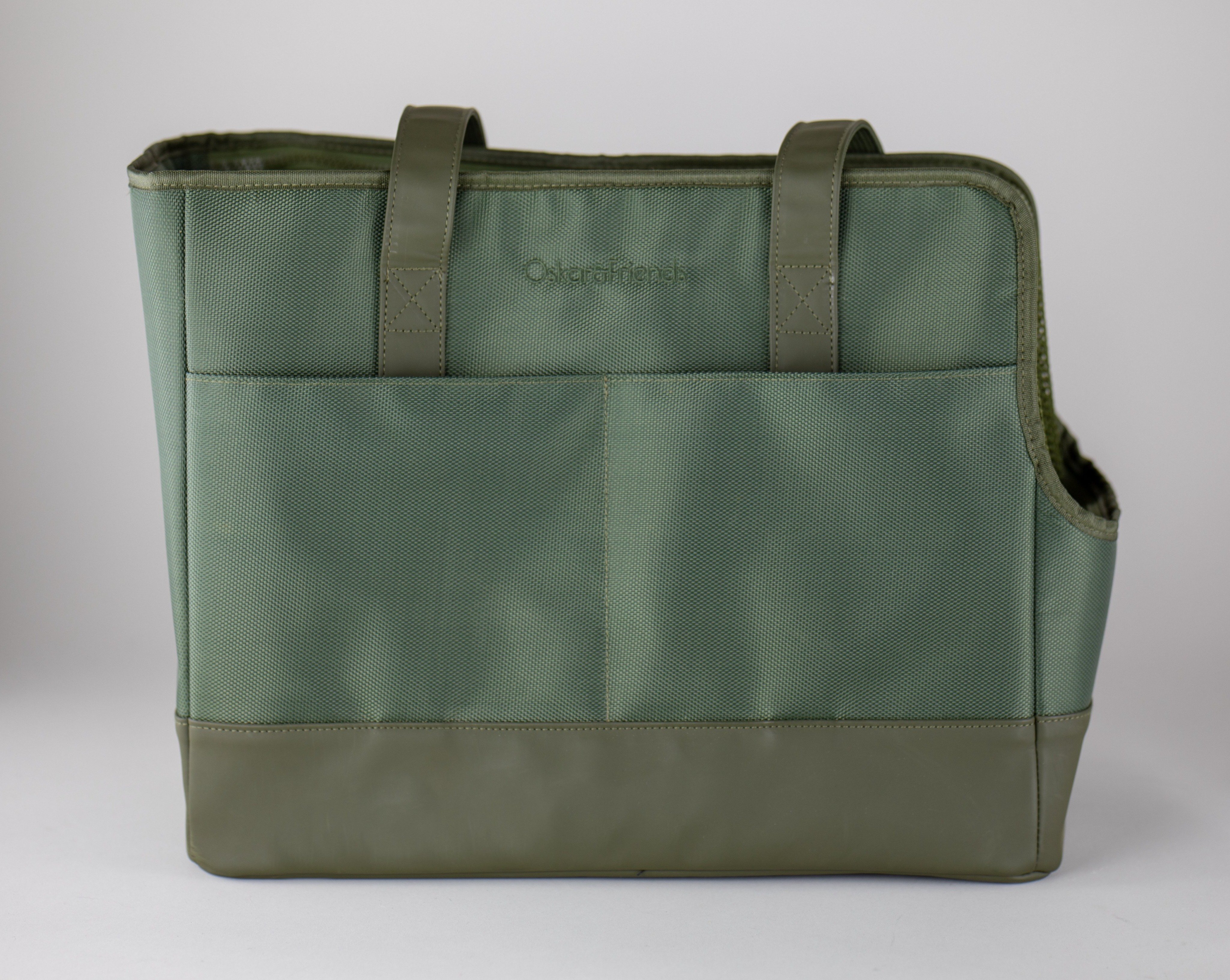 Sage Green Pet Tote Bag for Small Dogs and Cats by Oskar&Friends