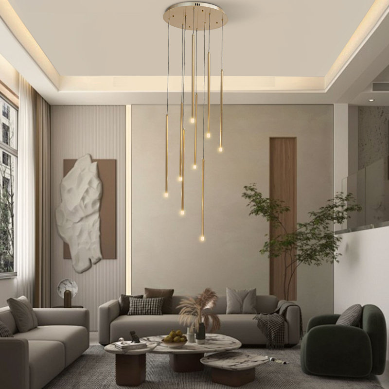 Luminaire suspendu à DEL 8 lumières Cracraft