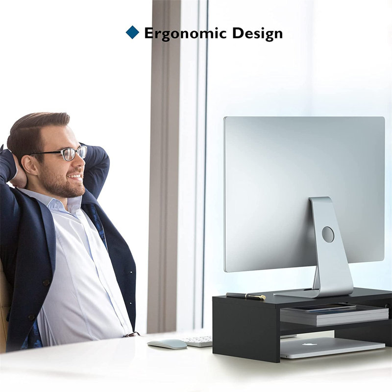 Edderton Manufactured Wood Monitor Stand