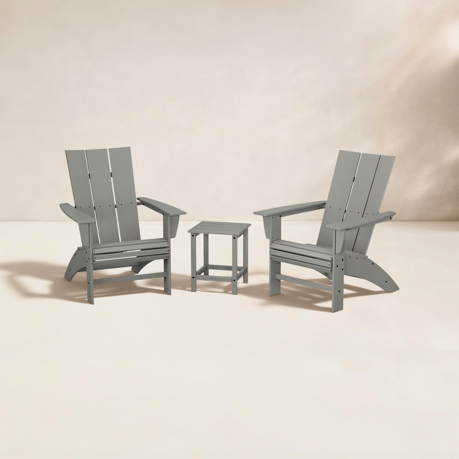 POLYWOOD® Modern Adirondack Chair, Slate Gray