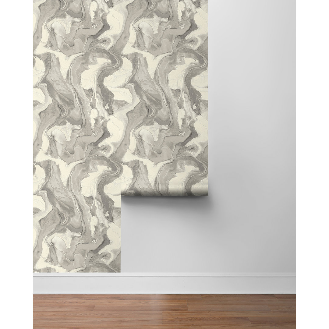 Quarry Abstract 18' L x 20.5" W Peel and Stick Wallpaper Roll Ivy Bronx 