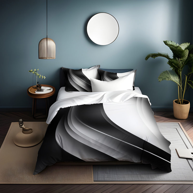 Polyester Duvet Cover, Twin Duvet Cover + 1 Queen Sham