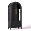 Vitrine H 71 po avec lumière à capteur RVB et armoire de rangement autoportante en verre pour bureau personnel-249781954