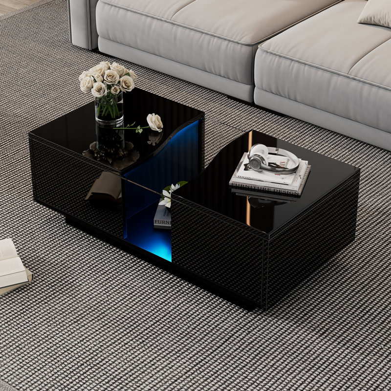 Pedestal Coffee Table with Storage