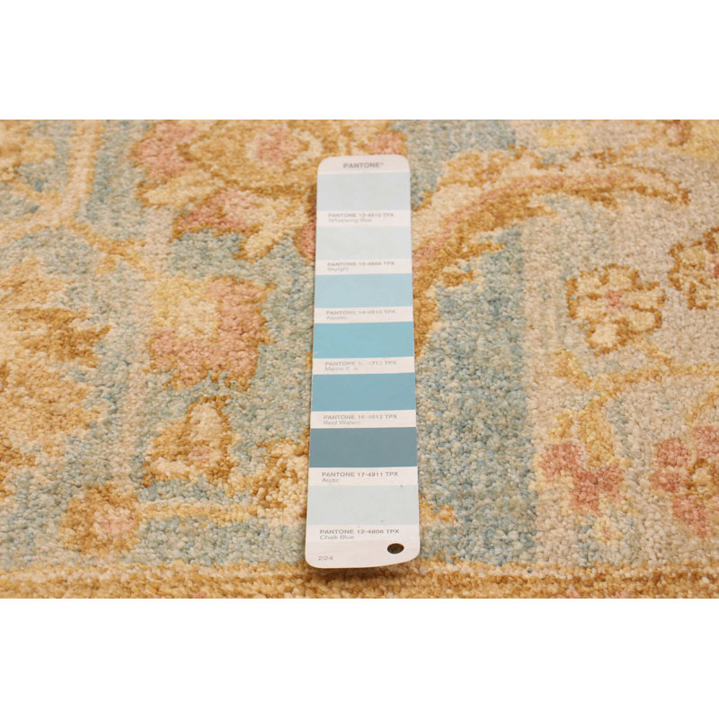 Tapis bleu Ansel Oushak 7 pi 11 po x 10 pi 2 po