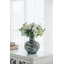 Vase bleu et brun
