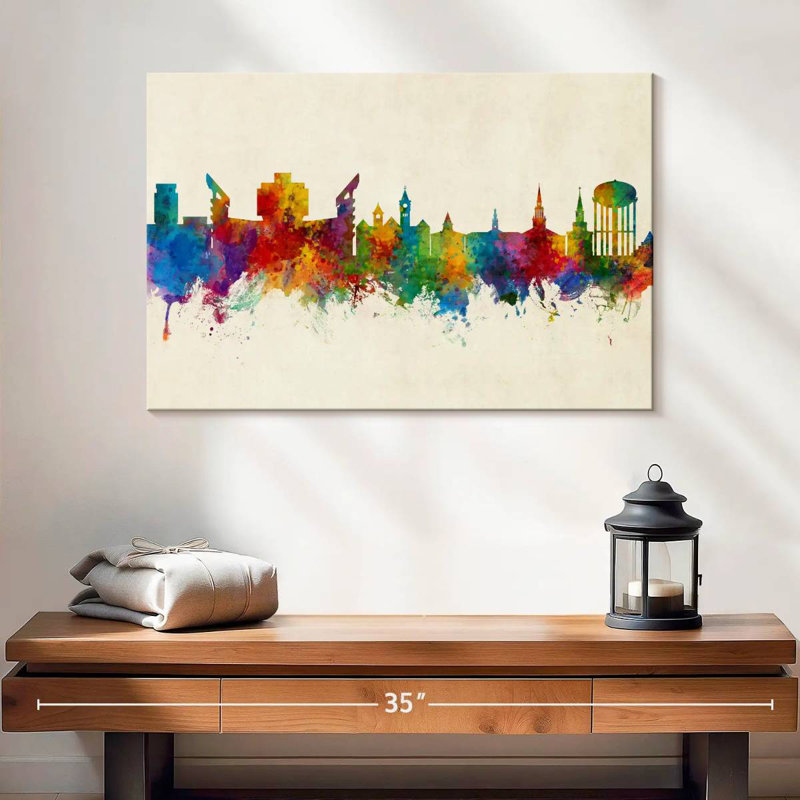 Auburn Alabama Skyline II, H 16 po x l 24 po