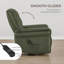 Fauteuil inclinable oscillant pivotant 35,4 po avec rangement latéral et chargement USB-133006859