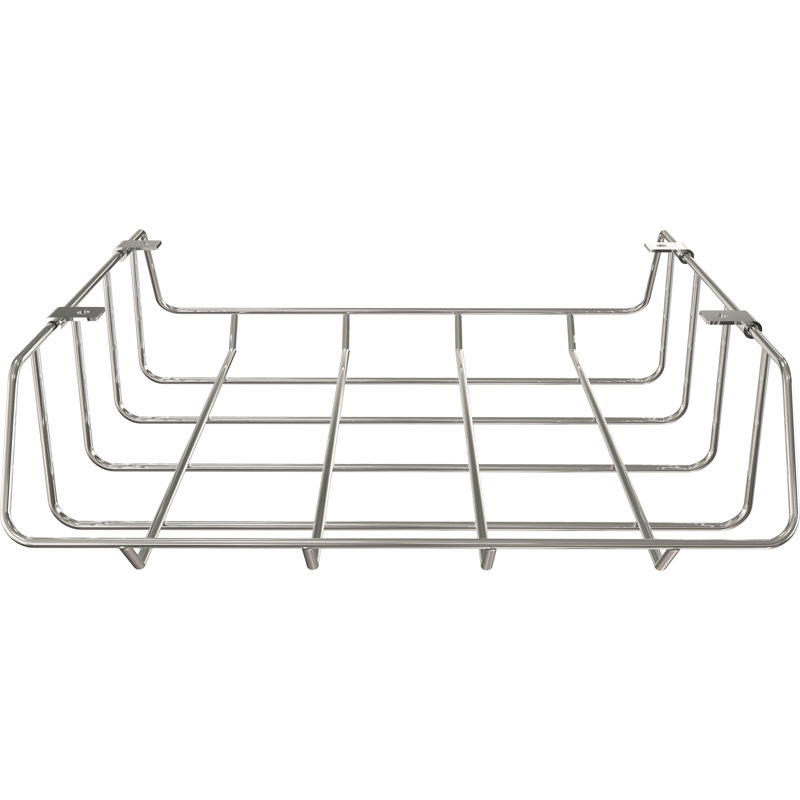 Student Desk Wire Book Box, Silver