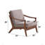 Fauteuil d'appoint en tissu et finition Lide-901754283