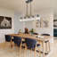 5-Light Glass Crystal Kitchen Island Pendant-412112075