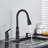 Faucet Pull Down Kitchen Faucet Matte Black with Pull Down Sprayer, Kitchen Sink Faucet, Faucet for Kitchen Sink, Soap Dispenser, Stainless
