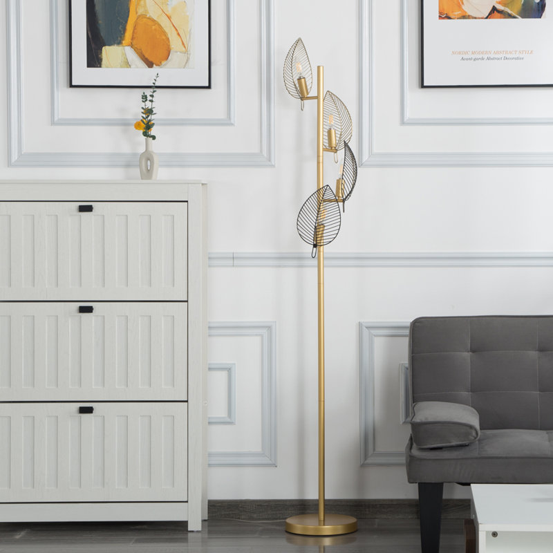 67.3'' Tree Floor Lamp, Gold
