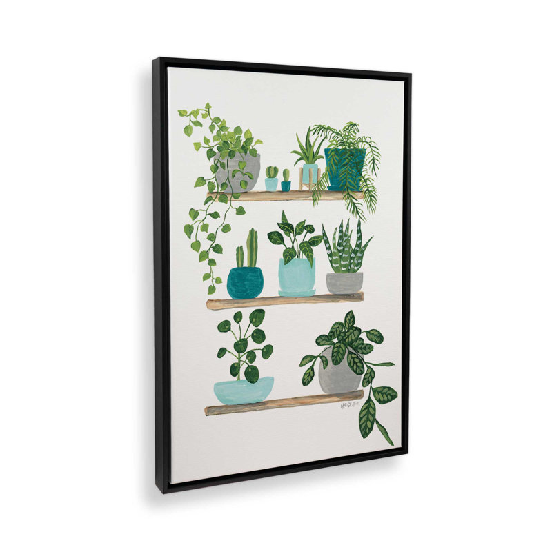 My Boho Plants I by Yvette St. Amant Art Print, Black, 16" H x 12" W