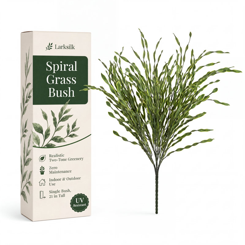 21" Spiral Grass Bush - 3 Pack