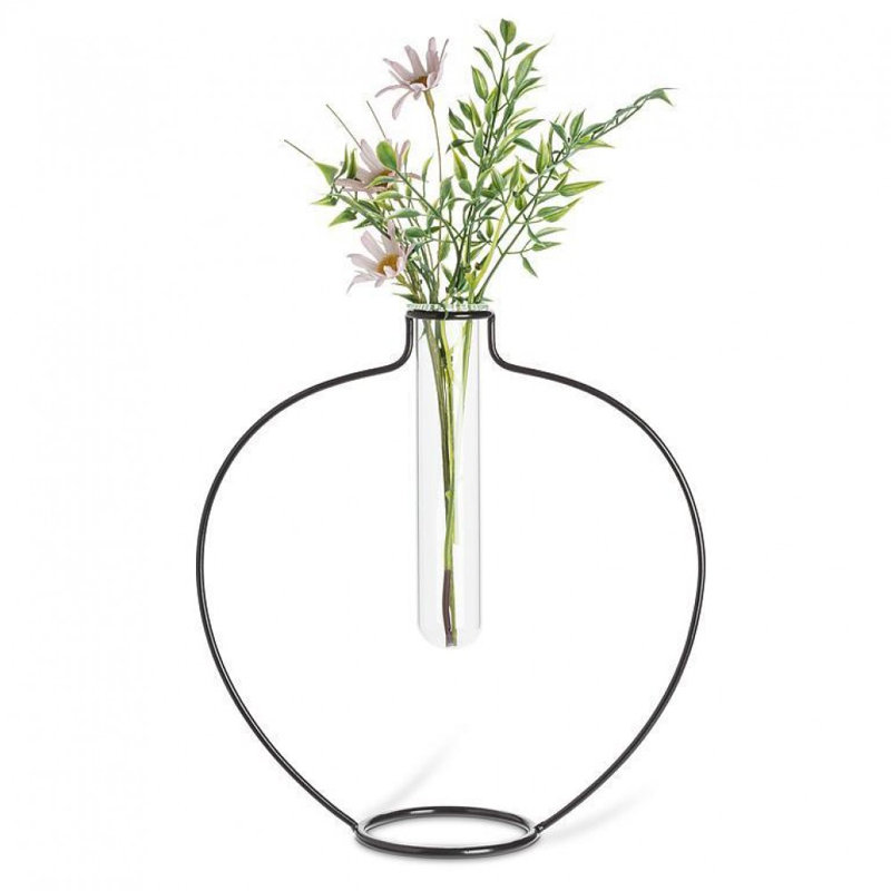 Wide Shape Frame With Test Tube Vase