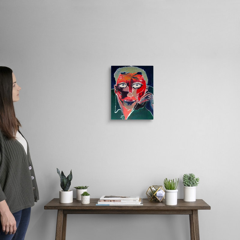 «Conversation» par David Studwell, reproduction sur toile, H 14 po x l 11 po x P 1,25 po, Toile tendue