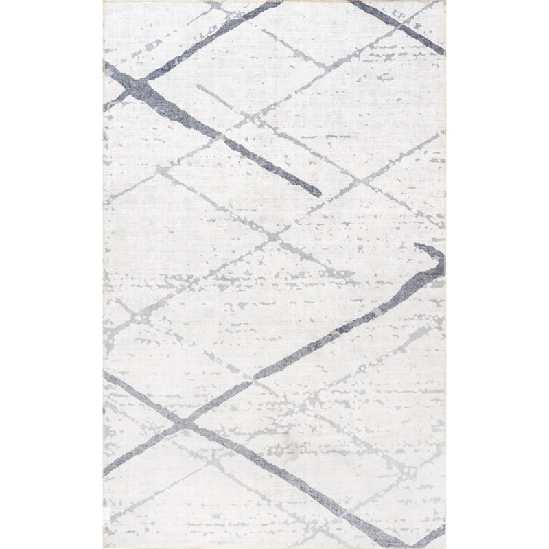 Keesha SpinClean Reversible Machine Washable Area Rug, Rectangle 4' x 6'