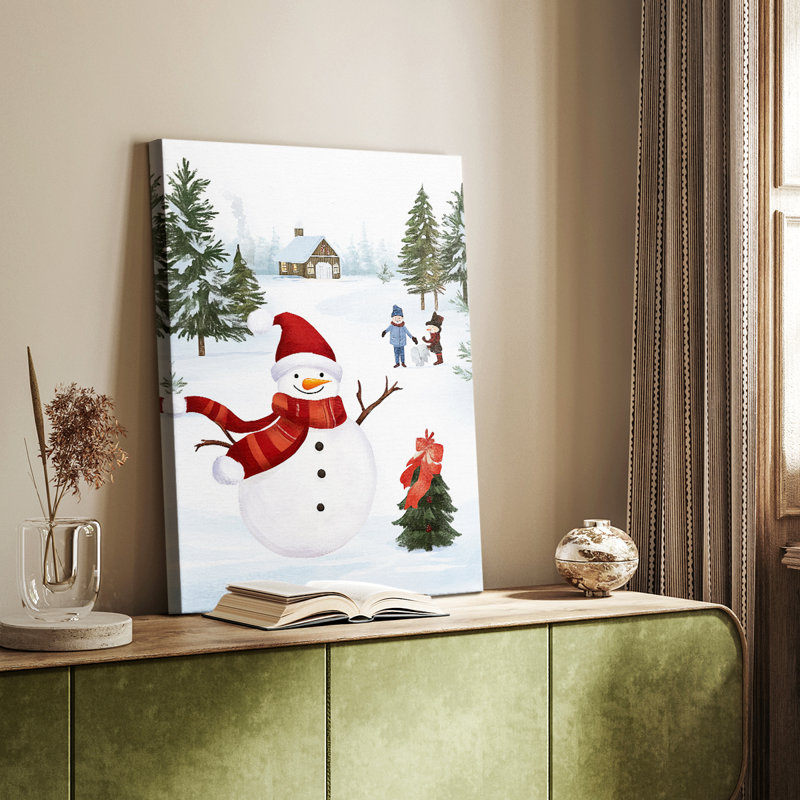 Art de Noël des Fêtes de Noël - galerie sur mesure Cavas, H 27 po x l 18 po