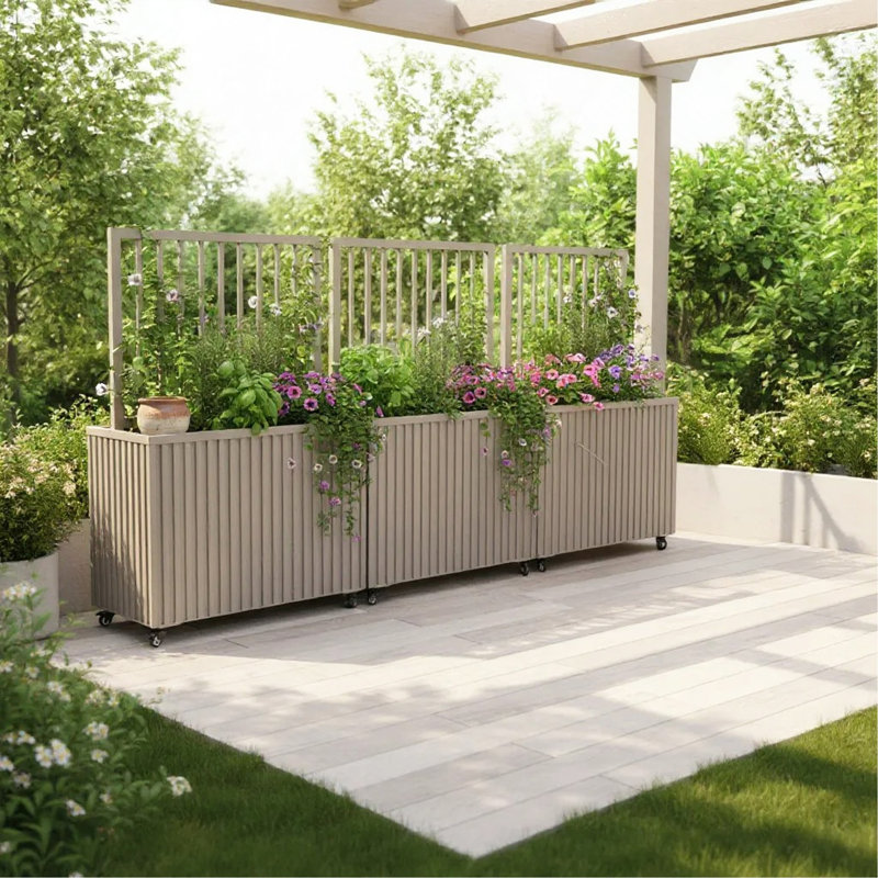 Diviseur de pots de fleurs - brun-gris