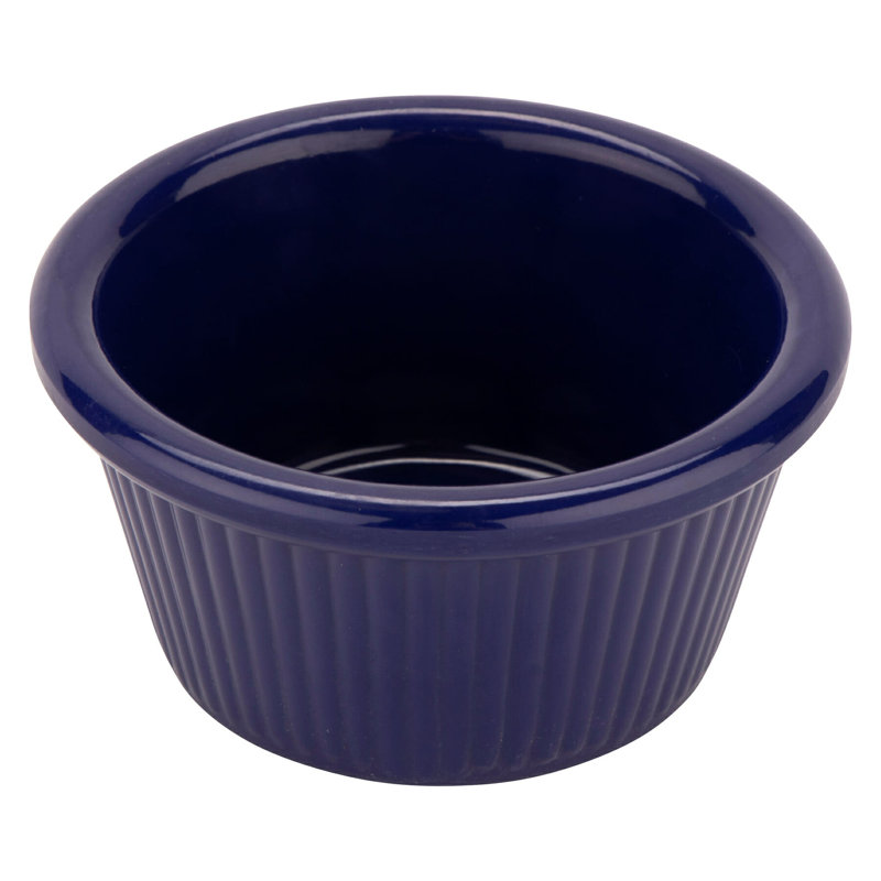 GET Plateaux de cuisson cannelés et mélamine Ramekins, Bleu, 2 oz