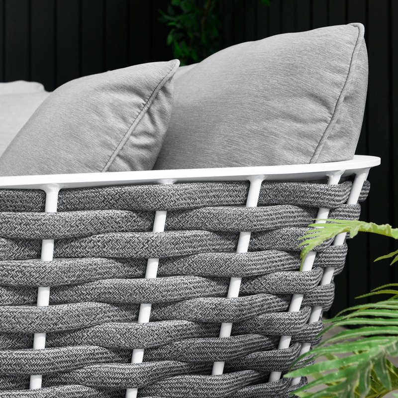 Petit canapé modulaire d'extérieur Modway Stance, Gris