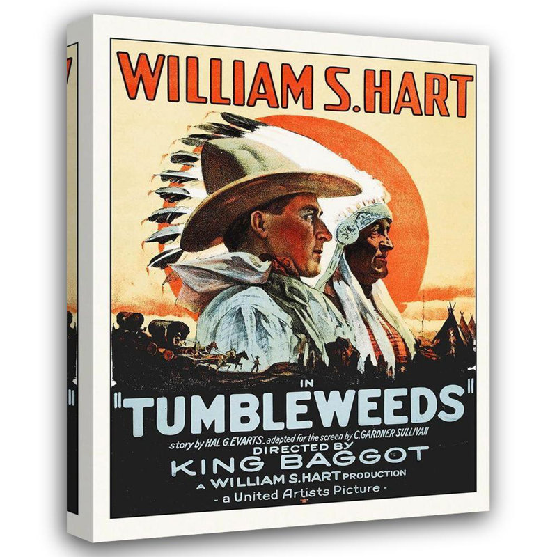 Art graphique sur toile tendue Trinx Hollywood, William S Hart, 1925, H 47 po x l 36 po